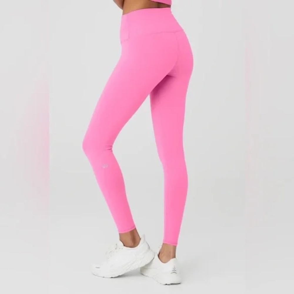 ALO Yoga 7/8 High-Waist Airbrush Legging | Size Small | Paradise Pink